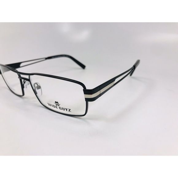 New Wide Guyz Black COSTELLO Eyeglasses 59mm for The Stylish Large Man - Picture 4 of 11